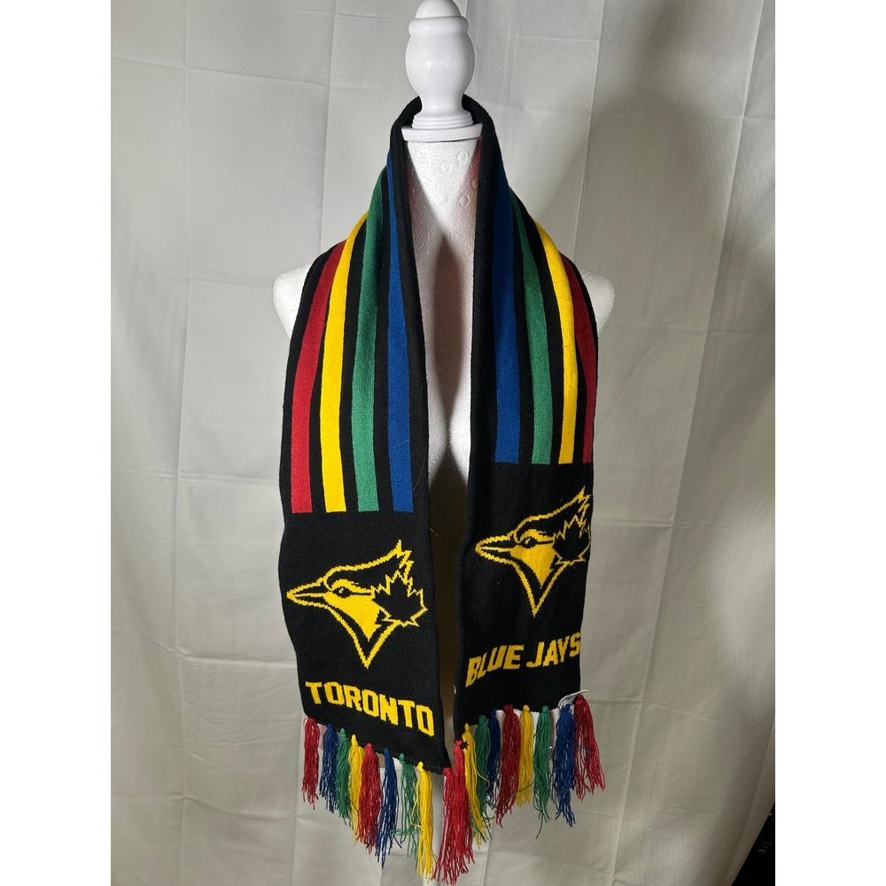 Toronto Blue Jays Hogwarts Knit Scarf Logo Fringe‎ Officially Licensed#142